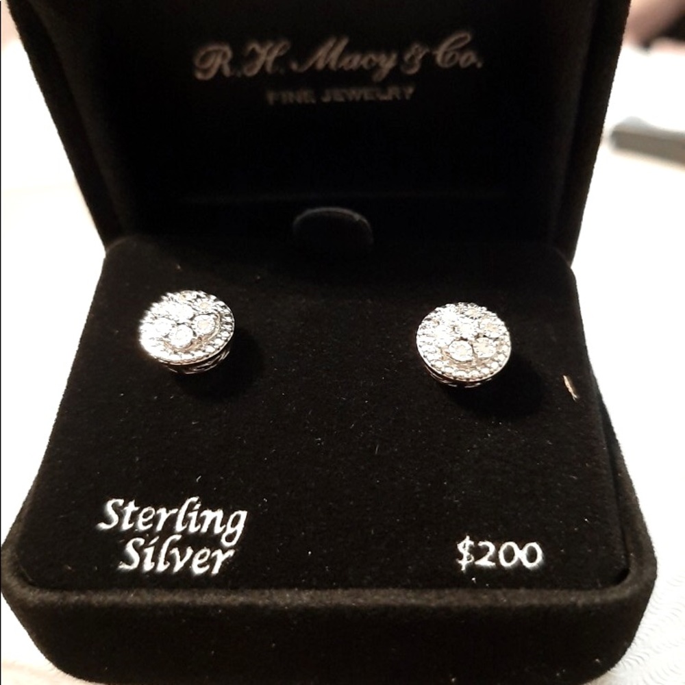 Diamond cluster stud set
